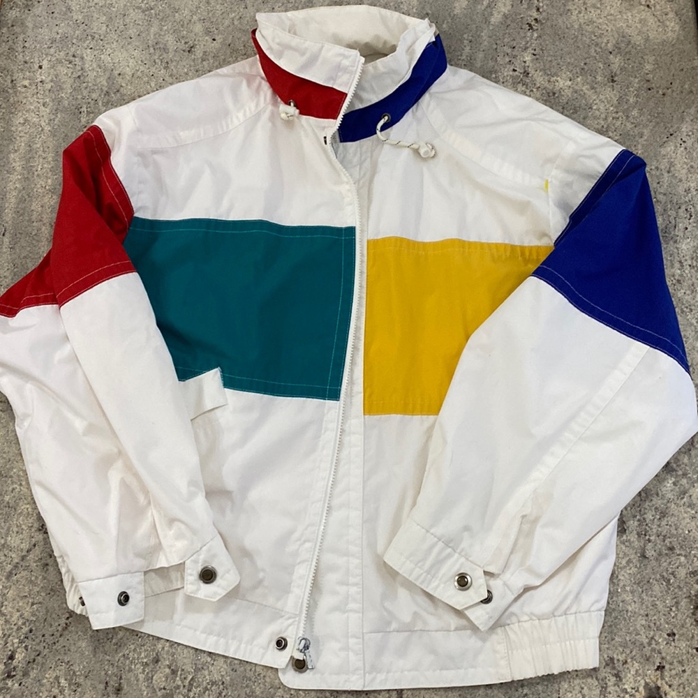 Vintage Color Block London Fog Jacket